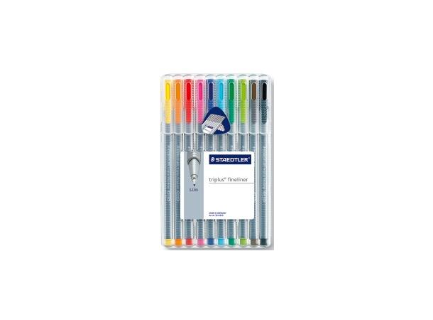 Fineliner  STAEDTLER triplus ass (10) 
